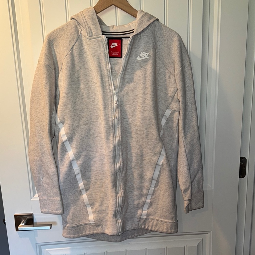 Nike Light Gray Hooded Jacket